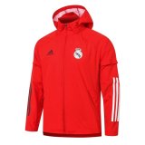 Chaqueta impermeable con capucha Real Madrid 2020/21 - Roja