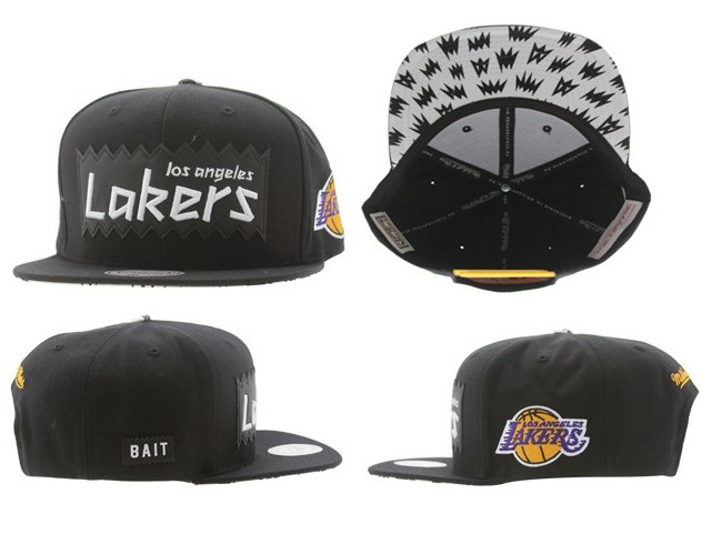 Gorra Los Angeles Lakers Mitchell&Ness [Negra] - Haga click en la imagen para cerrar