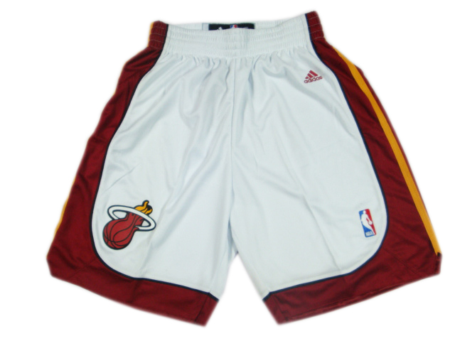 Pantalones Miami Heat [Blanco] - Haga click en la imagen para cerrar