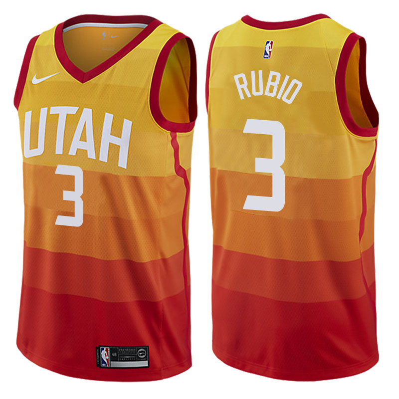 Ricky Rubio, Utah Jazz - City Edition - Haga click en la imagen para cerrar