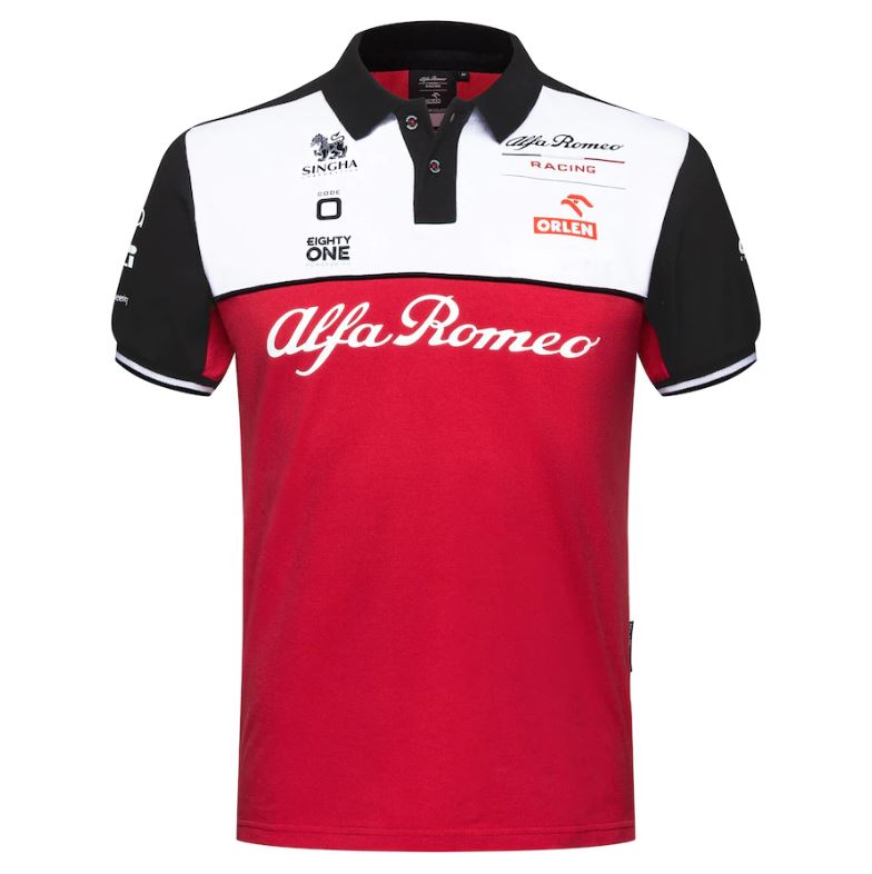 Polo Alfa Romeo Sauber 2022 (Rojo) - Haga click en la imagen para cerrar