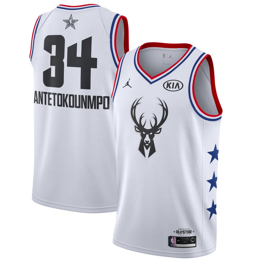 Giannis Antetokounmpo - 2019 All-Star White - Haga click en la imagen para cerrar