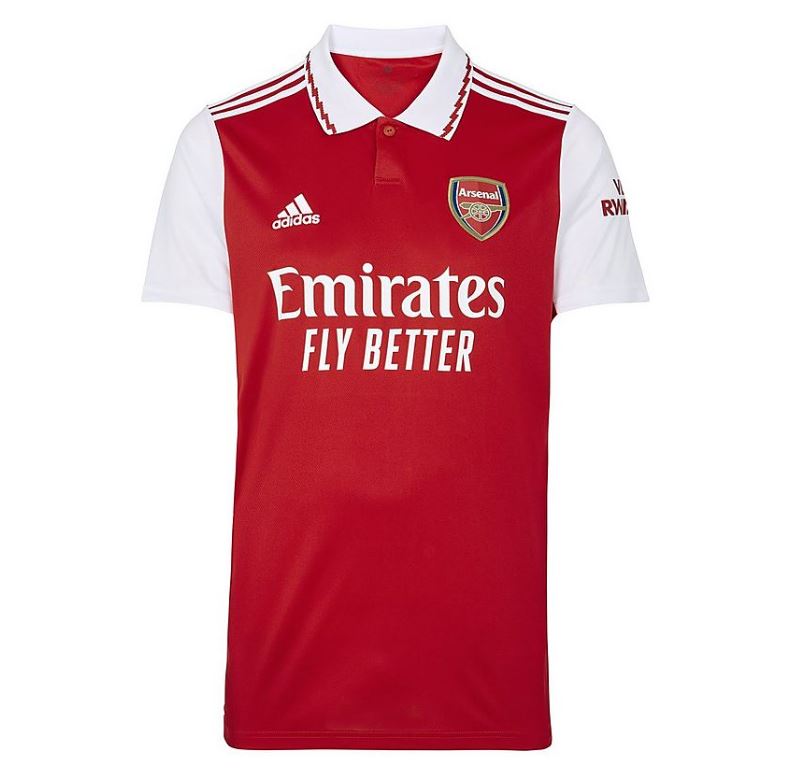 Arsenal 1a Equipación 2022/23 - Haga click en la imagen para cerrar