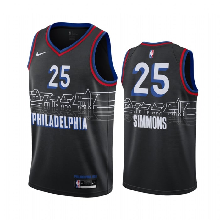 Ben Simmons, Philadelphia 76ers 2020/21 - City Edition - Haga click en la imagen para cerrar