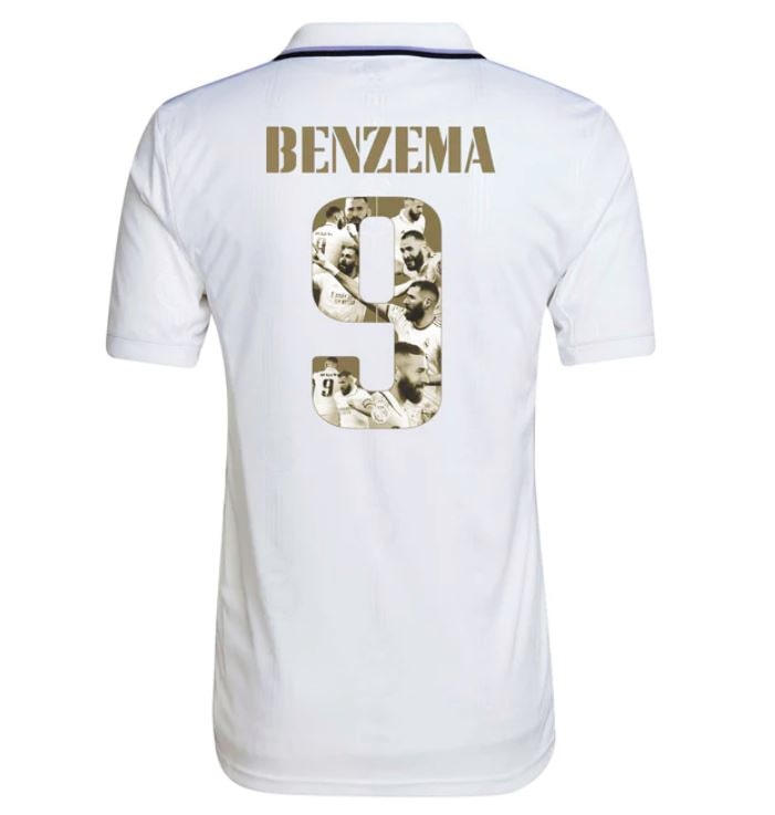 Real Madrid 1a Equipación 2022/23 - Benzema Balón de Oro - Haga click en la imagen para cerrar