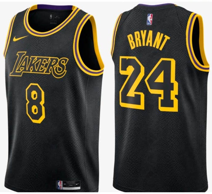 Kobe Bryant, Los Angeles Lakers #8-24 Black - Haga click en la imagen para cerrar
