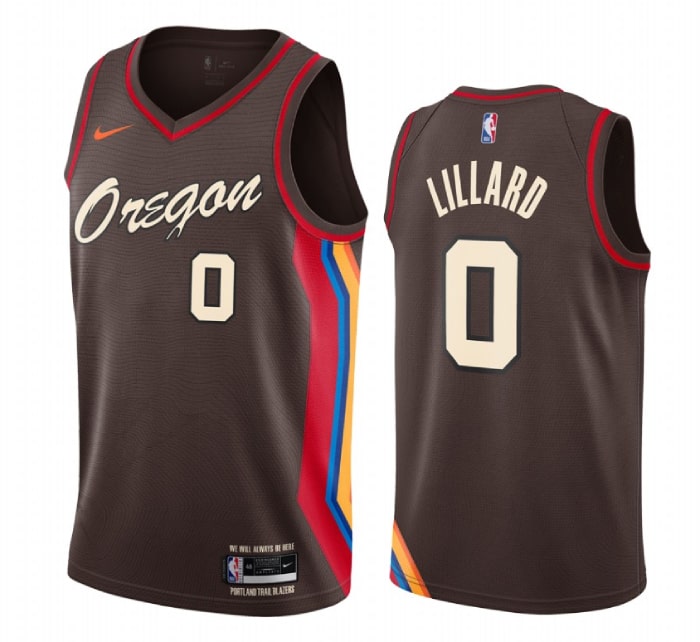 Damian Lillard, Portland Trail Blazers 2020/21 - City Edition - Haga click en la imagen para cerrar