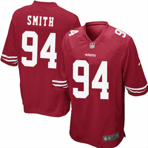 Justin Smith, San Francisco 49ers - Red - Haga click en la imagen para cerrar