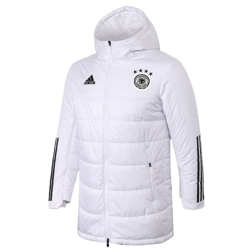 Chaqueta acolchada Alemania 2020/21 - Blanca - Haga click en la imagen para cerrar