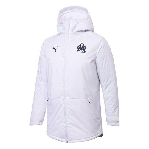 Chaqueta acolchada Olympique Marsella 2020/21 - Blanca - Haga click en la imagen para cerrar
