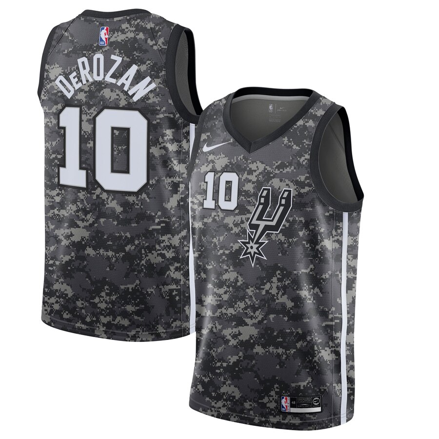 DeMar DeRozan, San Antonio Spurs 2019/20 - City Edition - Haga click en la imagen para cerrar