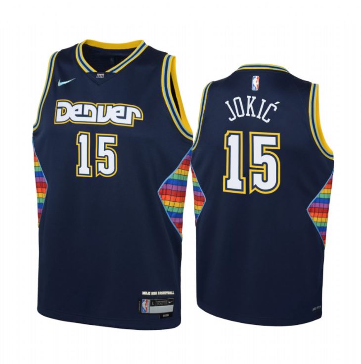 Nikola Jokic, Denver Nuggets 2021/22 - City Edition - Haga click en la imagen para cerrar
