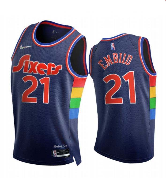 Joel Embiid, Philadelphia 76ers 2021/22 - City Edition - Haga click en la imagen para cerrar