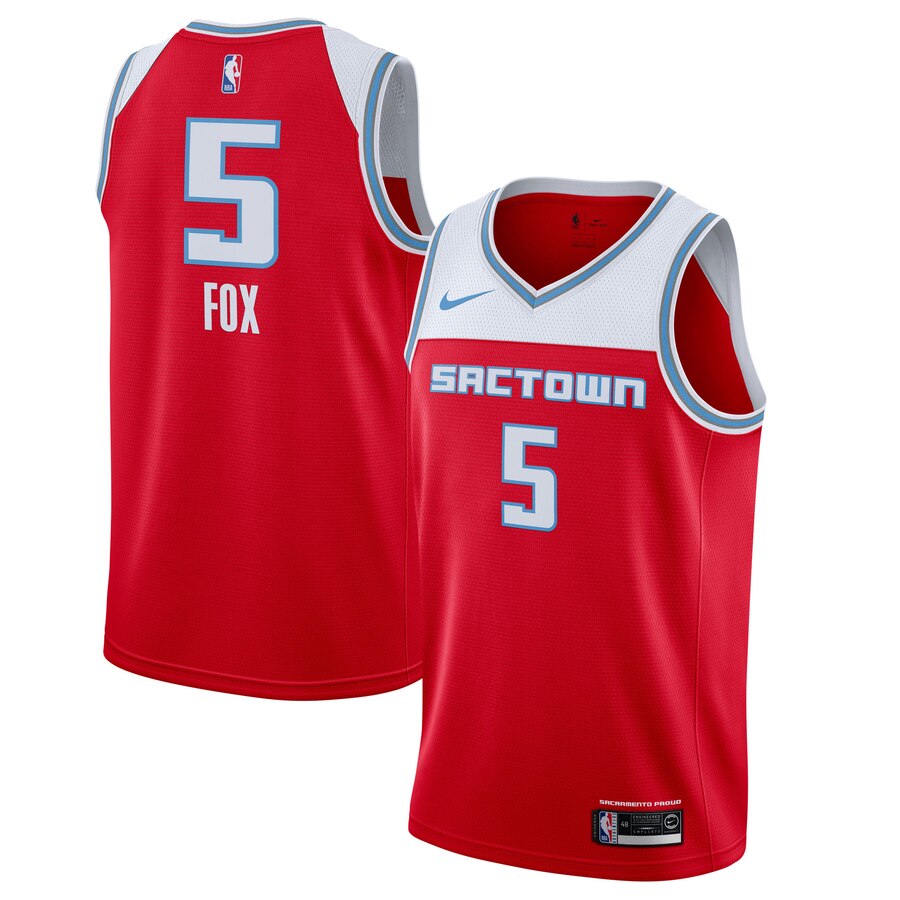 De'Aaron Fox, Sacramento Kings 2019/20 - City Edition - Haga click en la imagen para cerrar