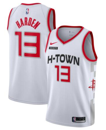 James Harden, Houston Rockets 2019/20 - City Edition - Haga click en la imagen para cerrar