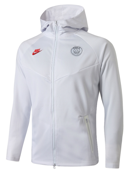 Chaqueta con capucha PSG 2019/2020 - White - Haga click en la imagen para cerrar