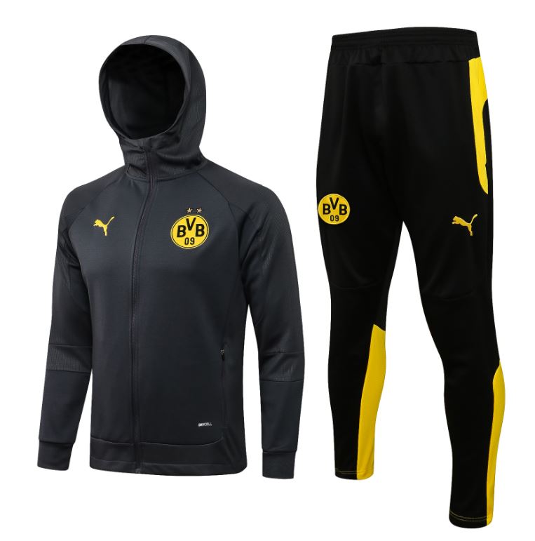 Chándal Borussia Dortmund 2021/22 (Capucha Gris) - Haga click en la imagen para cerrar