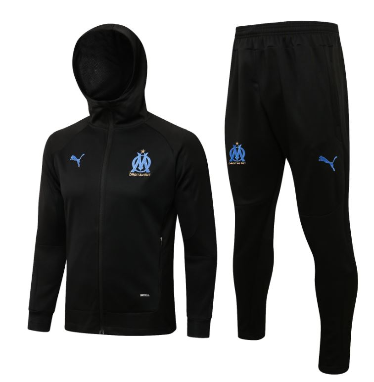 Chándal Olympique Marsella 2021/22 (Capucha Black) - Haga click en la imagen para cerrar