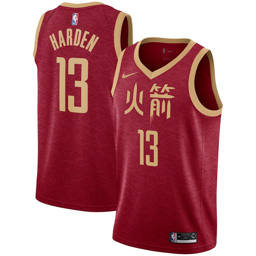 James Harden, Houston Rockets 2018/19 - City Edition - Haga click en la imagen para cerrar
