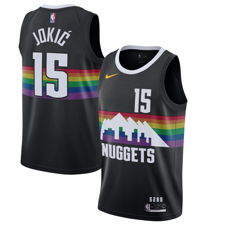 Nikola Jokic, Denver Nuggets 2019/20 - City Edition - Haga click en la imagen para cerrar