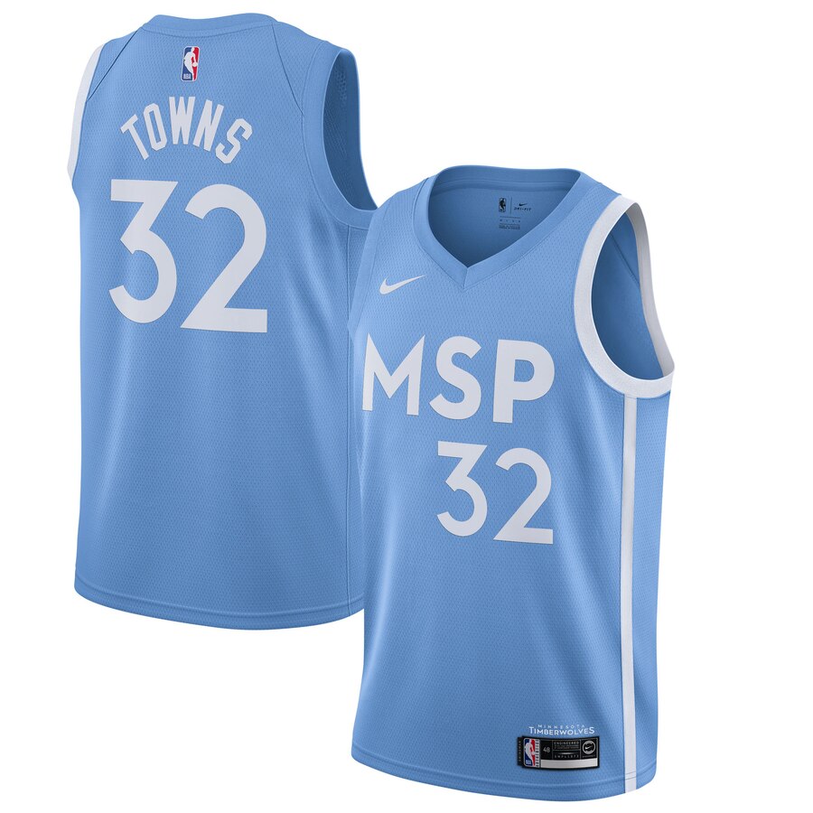 Karl-Anthony Towns, Minnesota Timberwolves 2019/20 - City Editio - Haga click en la imagen para cerrar