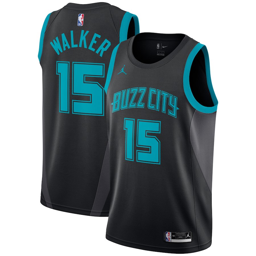 Kemba Walker, Charlotte Hornets 2018/19 - City Edition - Haga click en la imagen para cerrar