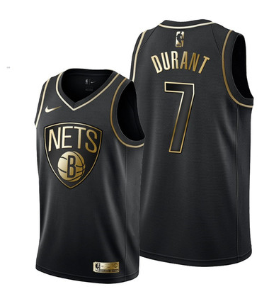 Kevin Durant, Brooklyn Nets - Black/Gold - Haga click en la imagen para cerrar