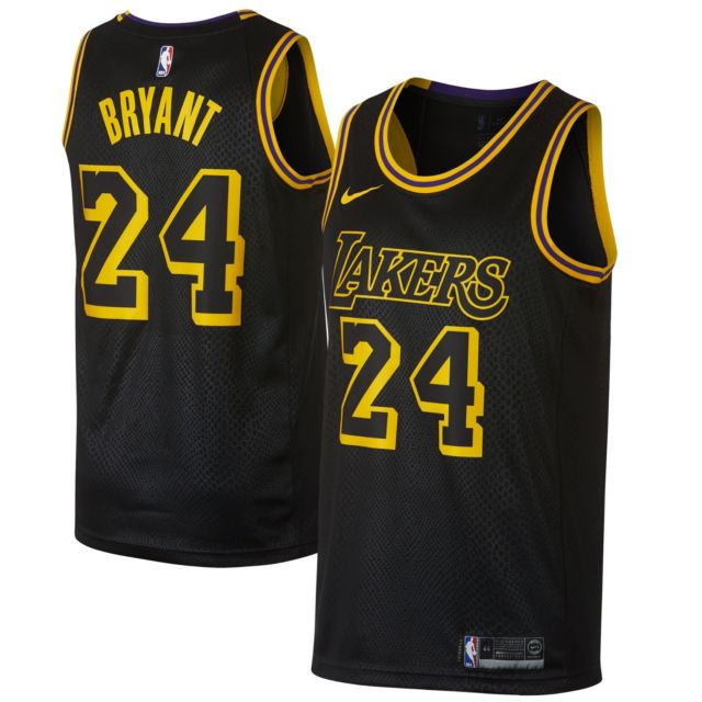 Kobe Bryant, Los Angeles Lakers #24 Black - Haga click en la imagen para cerrar