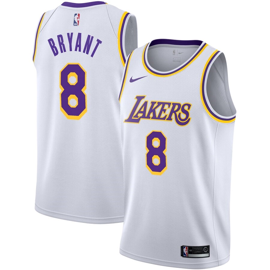 Kobe Bryant, Los Angeles Lakers #8 White - Haga click en la imagen para cerrar