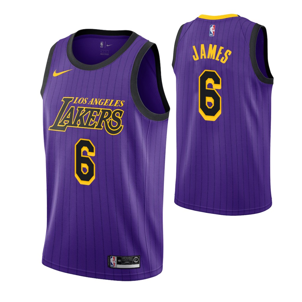 LeBron James #6, Los Angeles Lakers - City Edition - Haga click en la imagen para cerrar