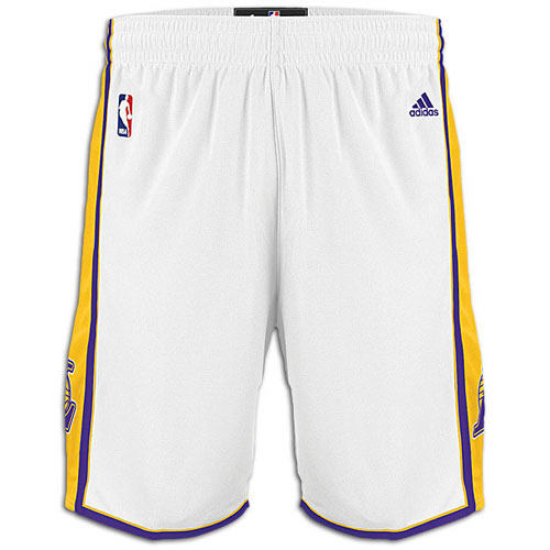 Pantalones Los Angeles Lakers [Blanco] - Haga click en la imagen para cerrar