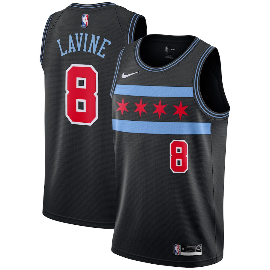 Zach LaVine, Chicago Bulls 2018/19 - City Edition - Haga click en la imagen para cerrar