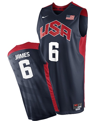 LeBron James, Selección USA 2012 [Azul] - Haga click en la imagen para cerrar