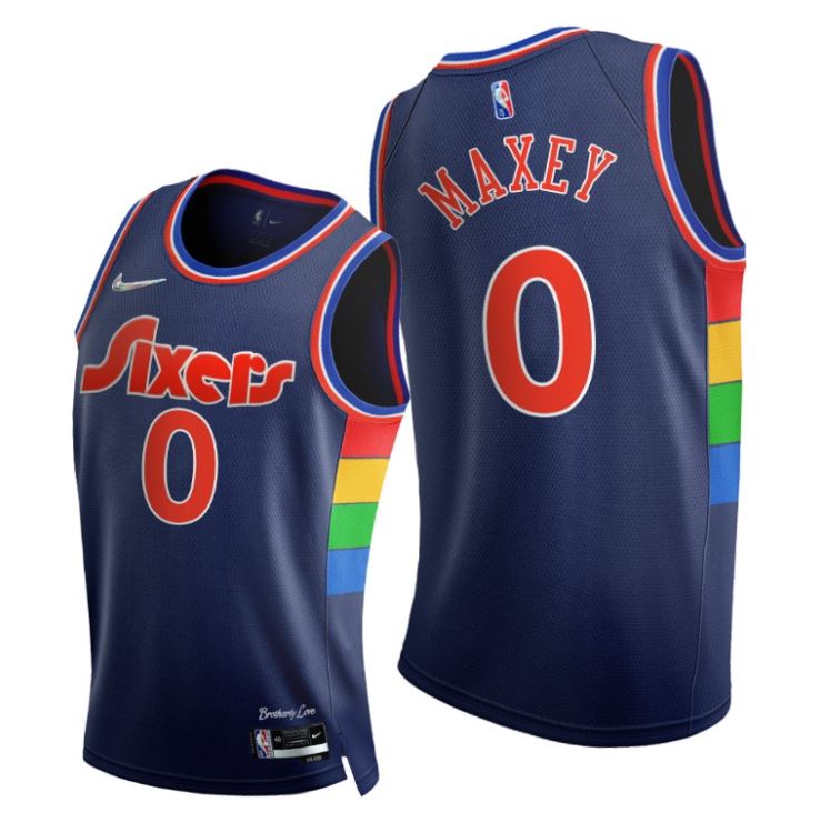 Tyrese Maxey, Philadelphia 76ers 2021/22 - City Edition - Haga click en la imagen para cerrar