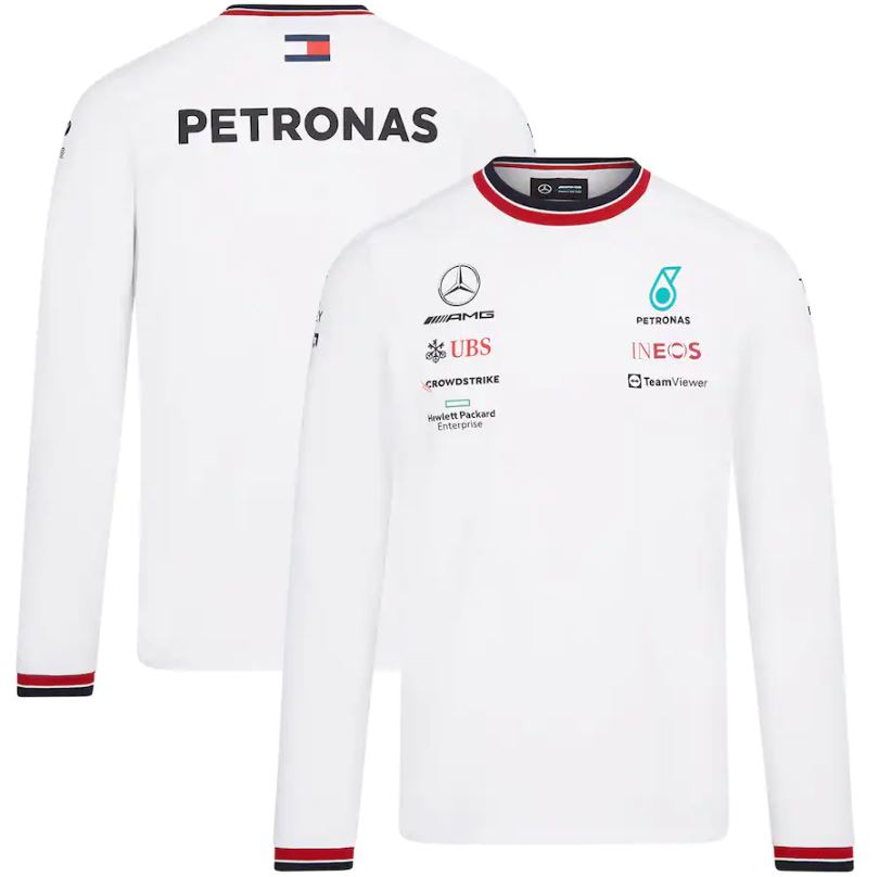 Camiseta Mercedes AMG Petronas F1 2022 ML (Blanca) - Haga click en la imagen para cerrar