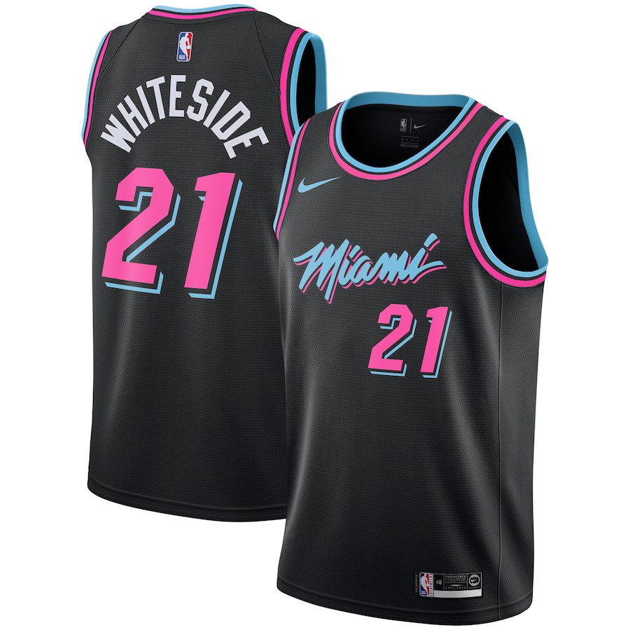 Hassan Whiteside, Miami Heat 2018/19 - City Edition - Haga click en la imagen para cerrar