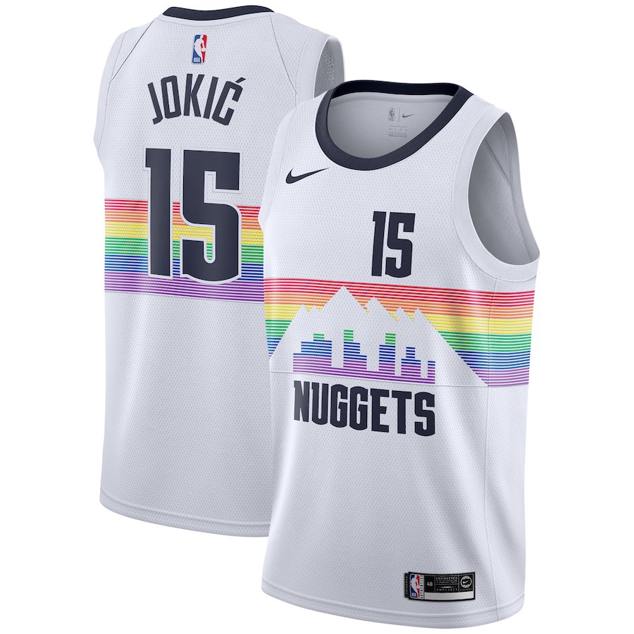 Nikola Jokic, Denver Nuggets 2018/19 - City Edition - Haga click en la imagen para cerrar