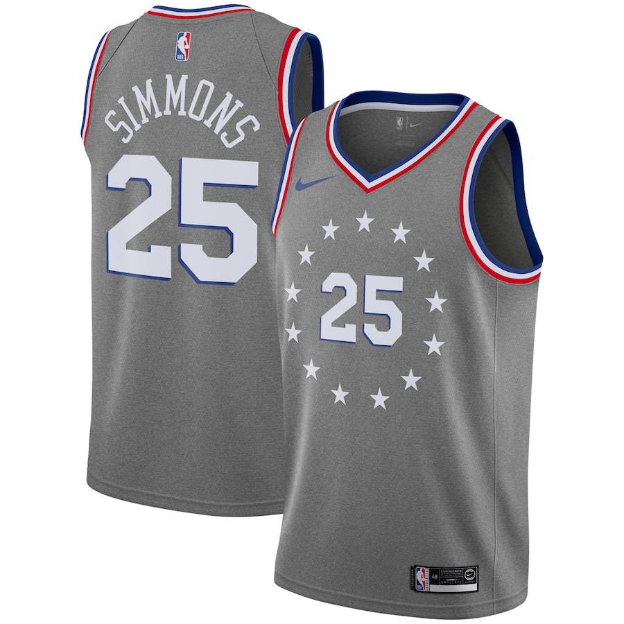 Ben Simmons, Philadelphia 76ers 2018/19 - City Edition - Haga click en la imagen para cerrar