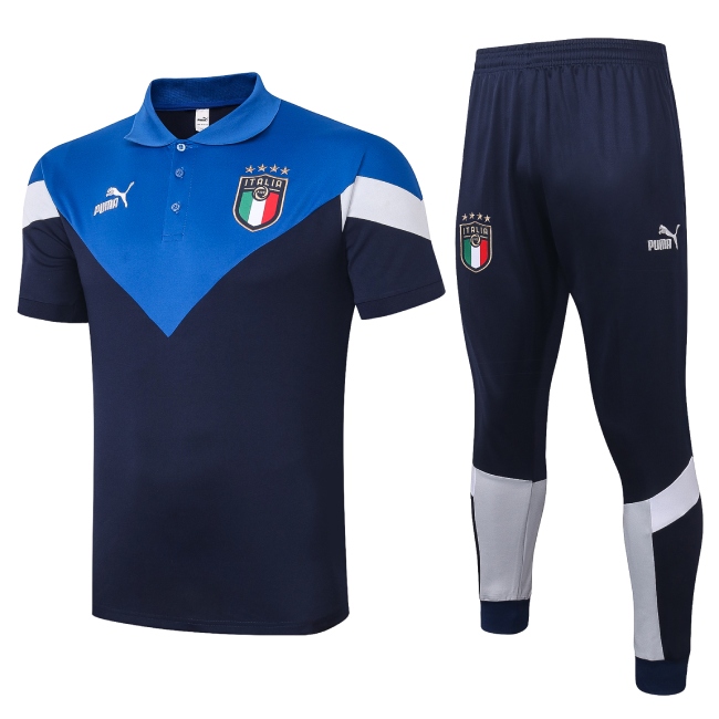Polo + Pantalones Italia 2020/21 "Azul" - Haga click en la imagen para cerrar