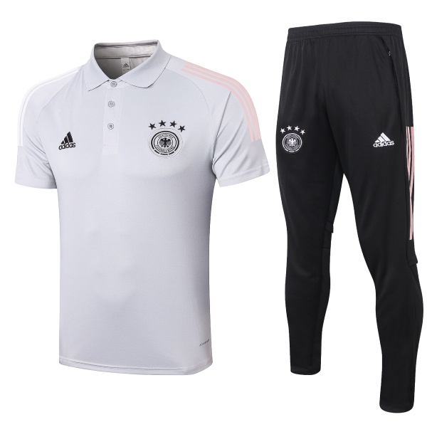 Polo Blanco + Pantalones Alemania 2020/21 - Haga click en la imagen para cerrar