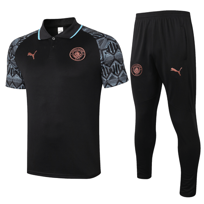 Polo + Pantalones Manchester City 2020/21 - Negro - Haga click en la imagen para cerrar