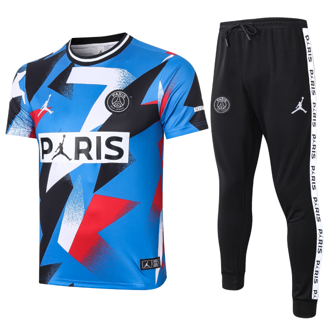 Camiseta + Pantalones PSG x Jordan 2019/20 (Azul) - Haga click en la imagen para cerrar