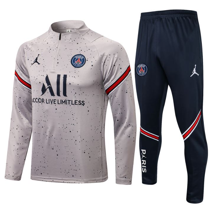 Chándal PSG x Jordan 2021/22 (Gris) - Haga click en la imagen para cerrar