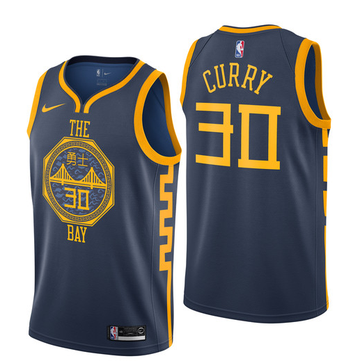Stephen Curry, Golden State Warriors 2018/19 - City Edition - Haga click en la imagen para cerrar