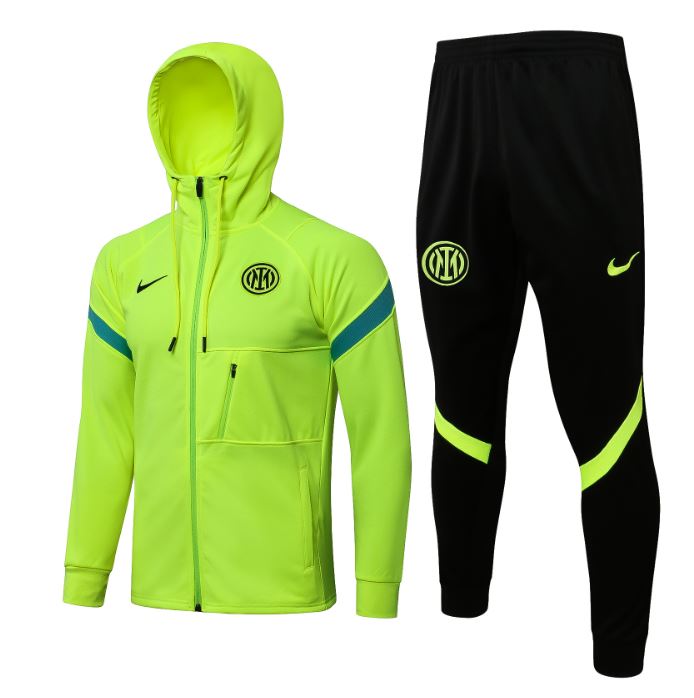 Chándal Inter Milán 2021/22 (Capucha Verde) - Haga click en la imagen para cerrar
