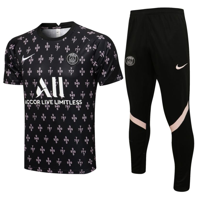 Camiseta Pre-partido + Pantalones PSG 2021/22 - Haga click en la imagen para cerrar