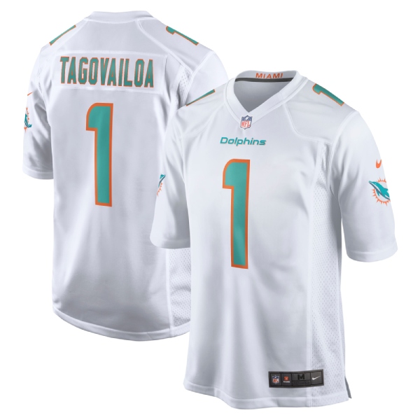 Tua Tagovailoa, Miami Dolphins - White - Haga click en la imagen para cerrar