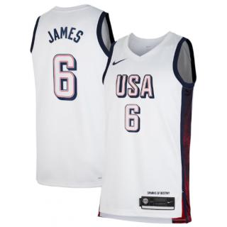 LeBron James, USA 2024 (White) "JJOO Par