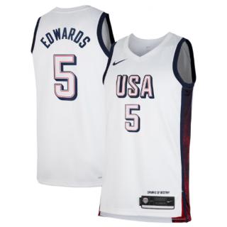 Anthony Edwards, USA 2024 (White) "JJOO Par