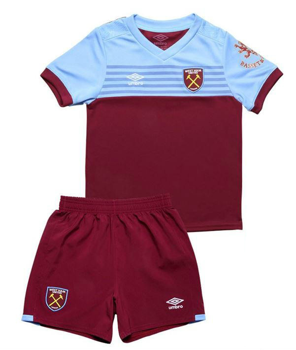 West Ham United 1a Equipación 2019/20 Kit Junior - Haga click en la imagen para cerrar